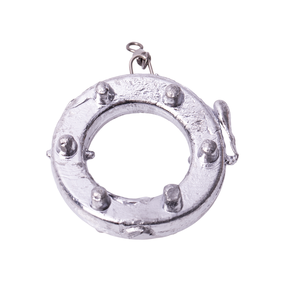 Груз "Кольцо" с шипами и ушком и вертлюгом 60гр. Фото №2