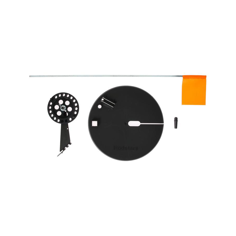 Набор жерлиц RodStars в сумке 5шт, пластиковая стойка, катушка 90 мм. (оснащенные). Фото №3