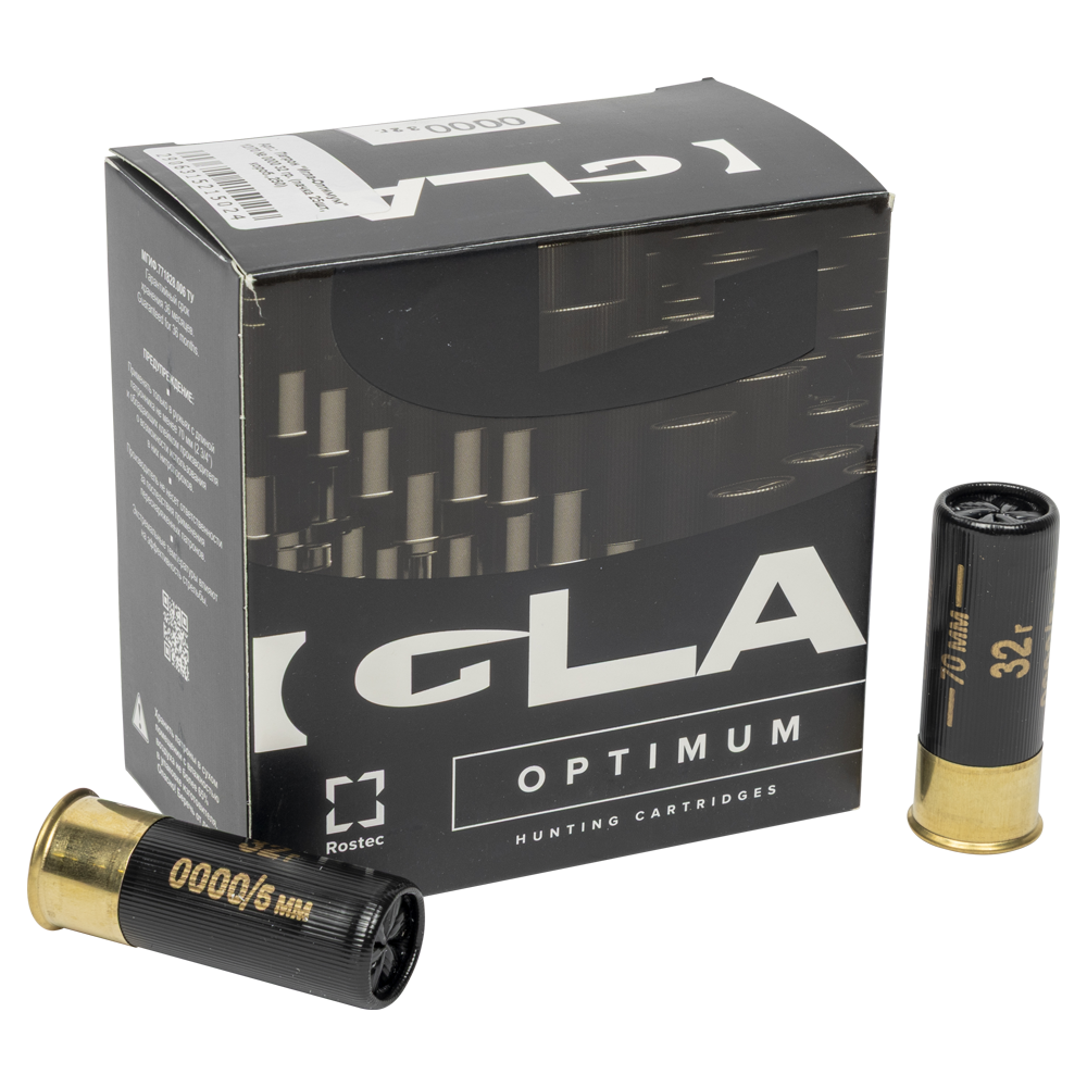 Патрон "Игла-Оптимум" 12/70 № 0000 32 гр. (пачка 25шт, короб.,250). Фото №1