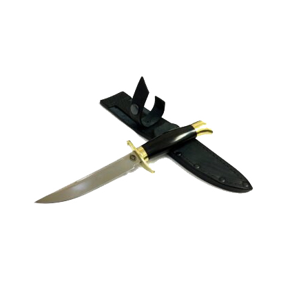 Нож "Бизон" (кованая стальХ12МФ ц,м, дюраль, венге) (ИП Семина). Фото №2