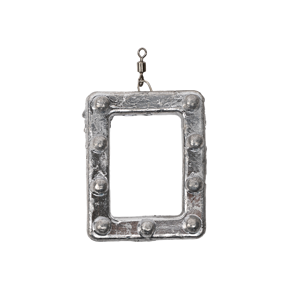 Груз "Рамка" с шипами, ушком и вертлюгом 110гр.. Фото №2