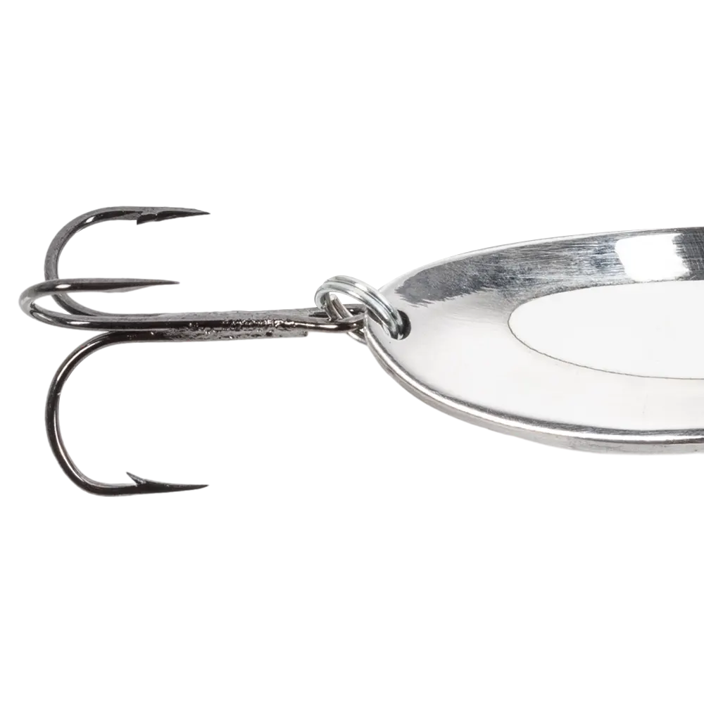 Блесна ЖОР Ятаган 65мм, 13гр, цвет (рандоль/нейзильбер) тройник. Фото №3