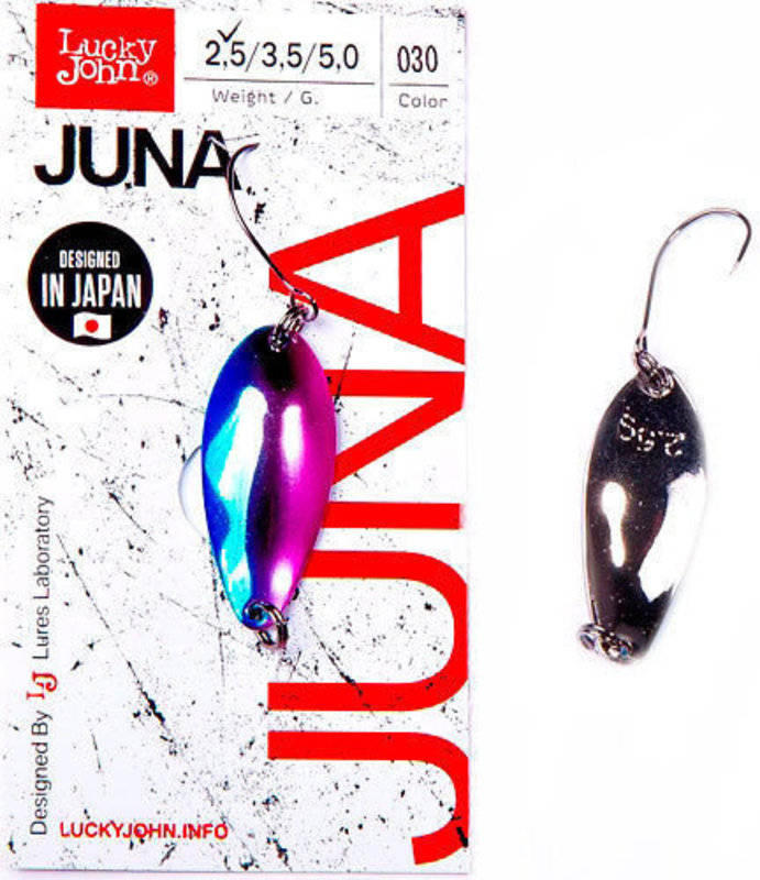 Блесна колеблющаяся Lucky John Juna 30мм, 2,5гр, цвет (030). Фото №2