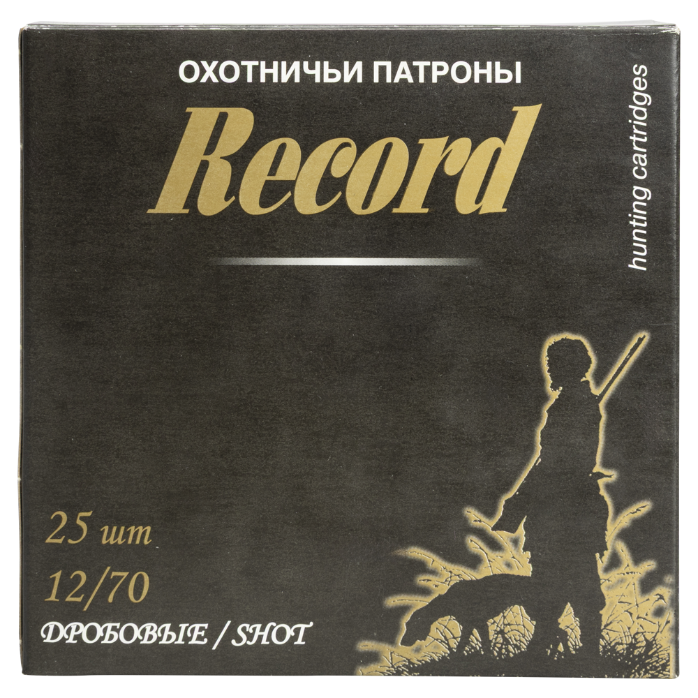 Патрон "Рекорд" (бесконтейнерный) увеличенная осыпь 12/70 №3 34 гр. NEW (пачка 25 шт, короб., 250). Фото №5