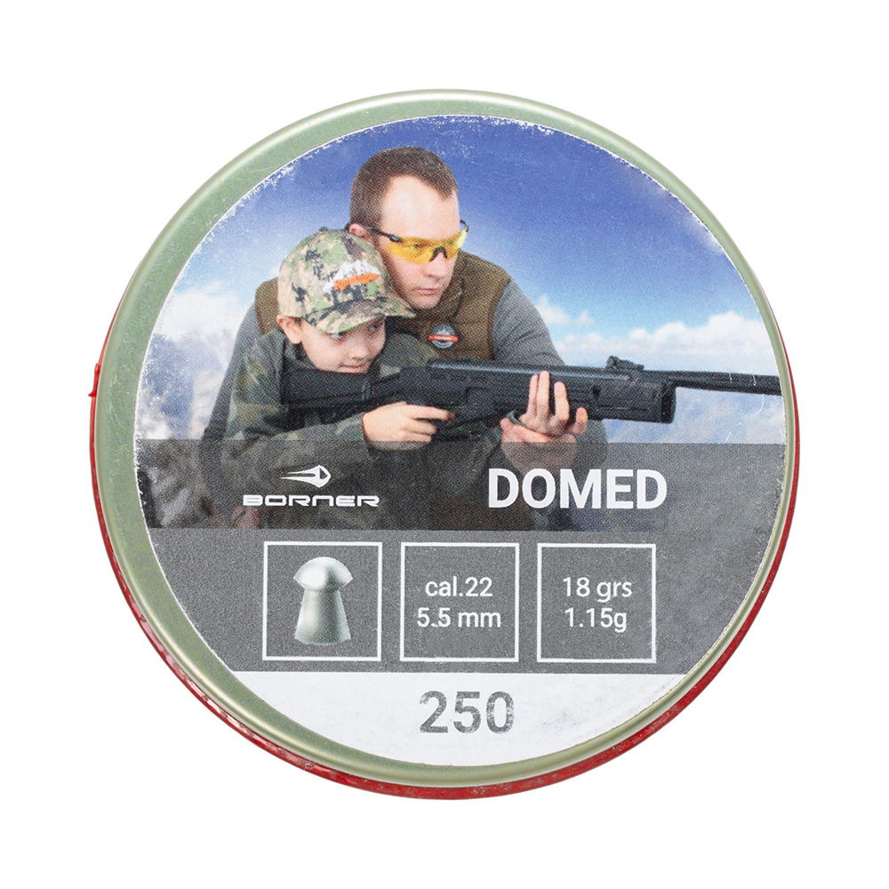 Пуля пневматическая Borner "Domed", для винтовки, 5,5 (250 шт.) (30 шт в коробке). Фото №1