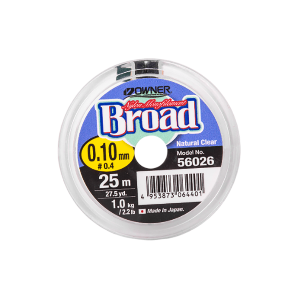 Леска Owner Broad 25м 0,10мм. Фото №1