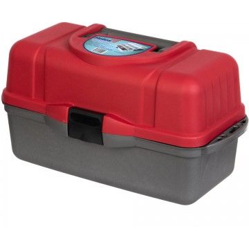 Ящик для инструментов трехполочный красный Helios. Фото №1 Ящик для инструментов трехполочный красный Helios. Фото №1