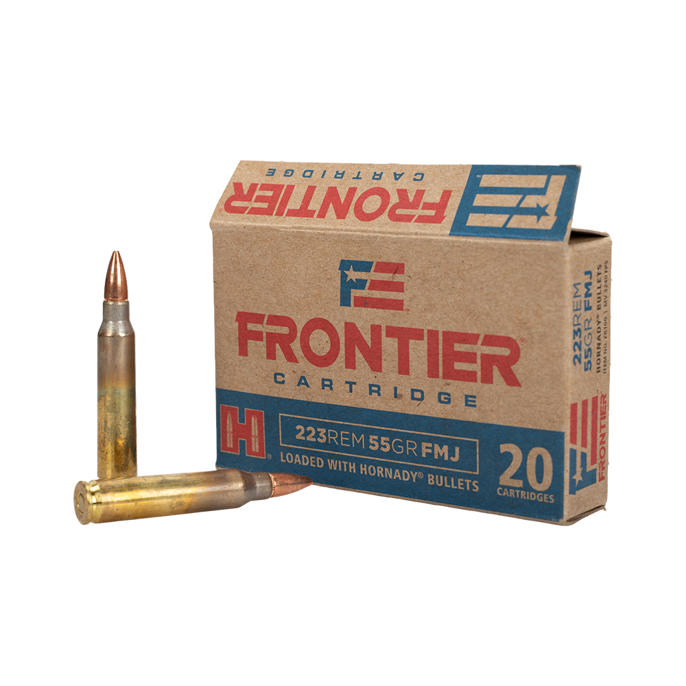 Патрон нарезной HORNADY Frontier кал. 223 REM FMJ 3,58 гр./ 55 gr. (в пачке 20 шт). Фото №3