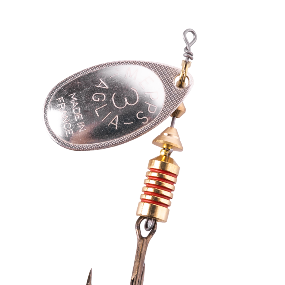 Блесна вращающаяся Mepps Aglia №3, 6,5гр, цвет (Silver) серебро. Фото №2