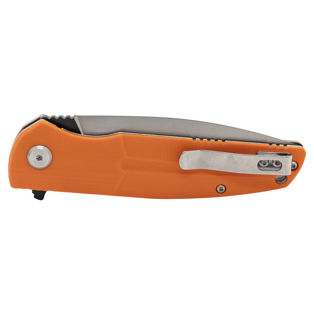 Нож складной Bestech Fin, клинок 14C28N, рукоять оранжевая G10. Фото №4