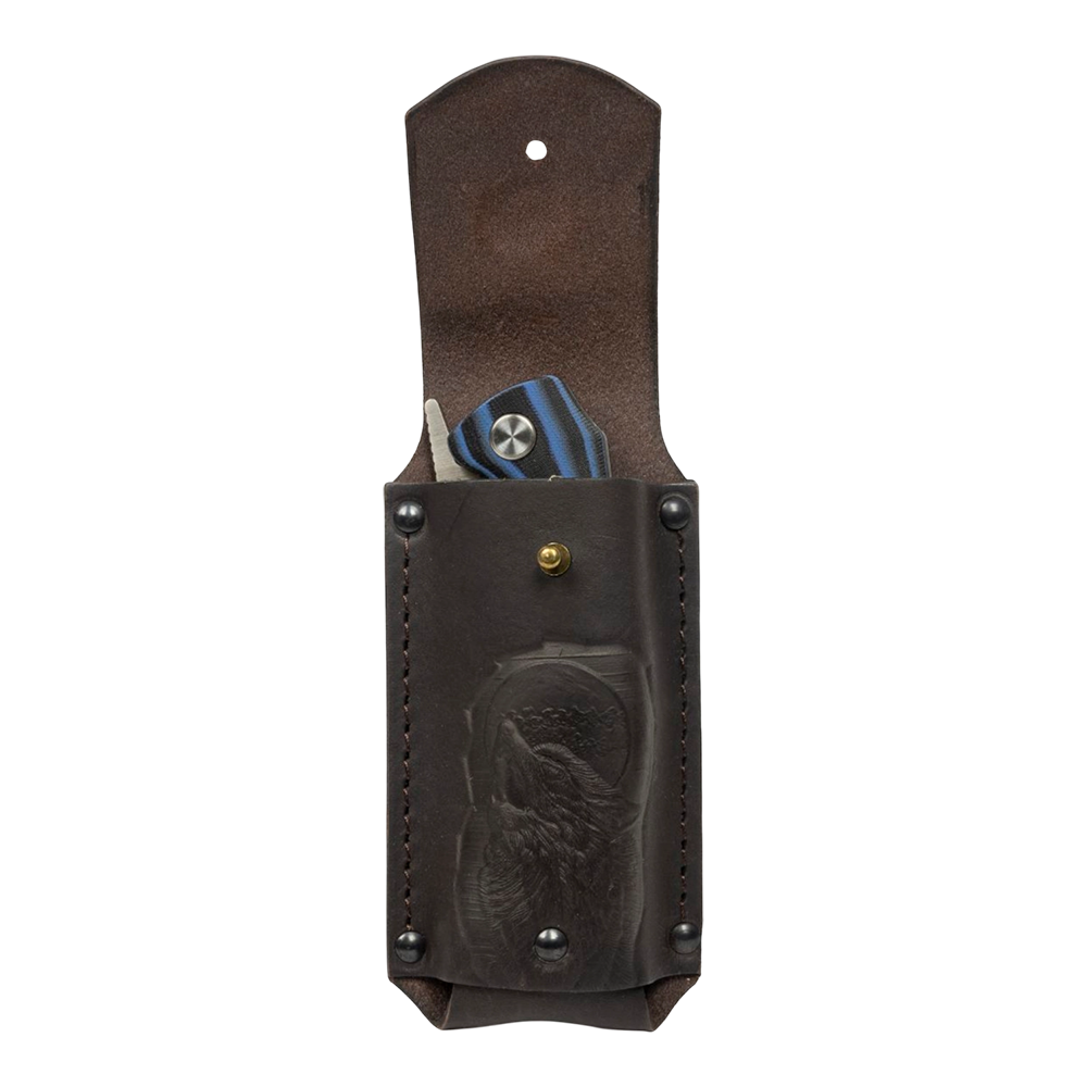 Нож складной МС "Узбекский" сталь AUS-10, рукоять G10 (черно-синяя). Фото №5