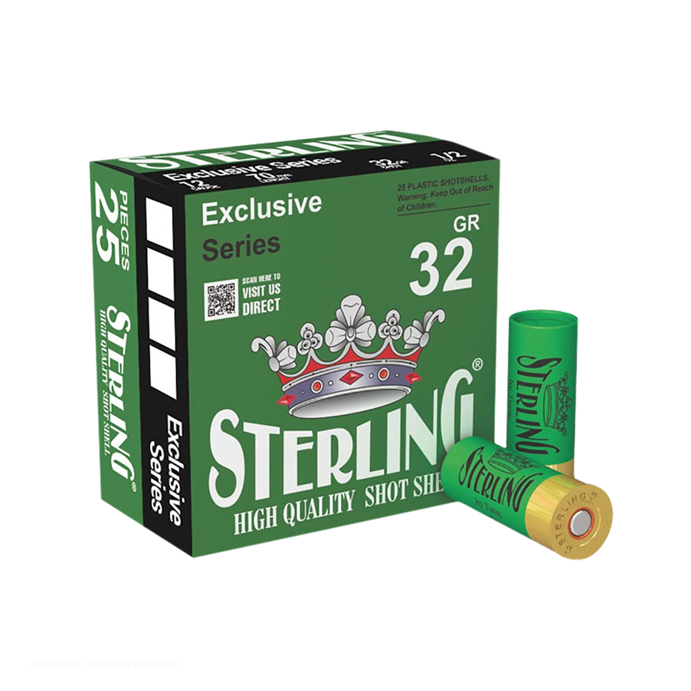 Патрон STERLING 12/70 № 01(0) 32 гр. (в пачке 25 шт.). Фото №2 Патрон STERLING 12/70 № 01(0) 32 гр. (в пачке 25 шт.). Фото №2