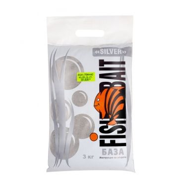 Прикормка FishBait «Silver» 3 кг. База Темная. Фото №1 Прикормка FishBait «Silver» 3 кг. База Темная. Фото №1