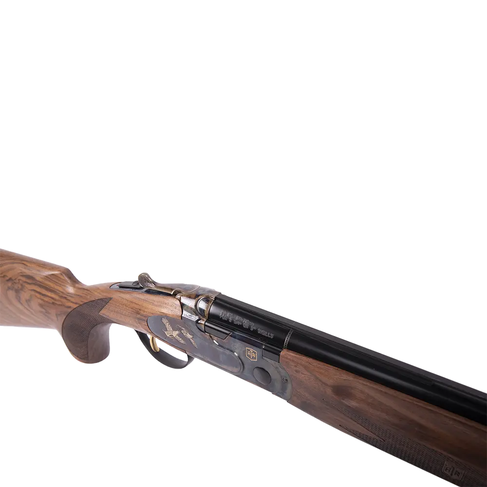 Ружье ATA SP Superior II Gold 20/76, 710 мм, орех 2 класса, цветная калка, позолоченная гравировка, кейс. Фото №11 Ружье ATA SP Superior II Gold 20/76, 710 мм, орех 2 класса, цветная калка, позолоченная гравировка, кейс. Фото №11
