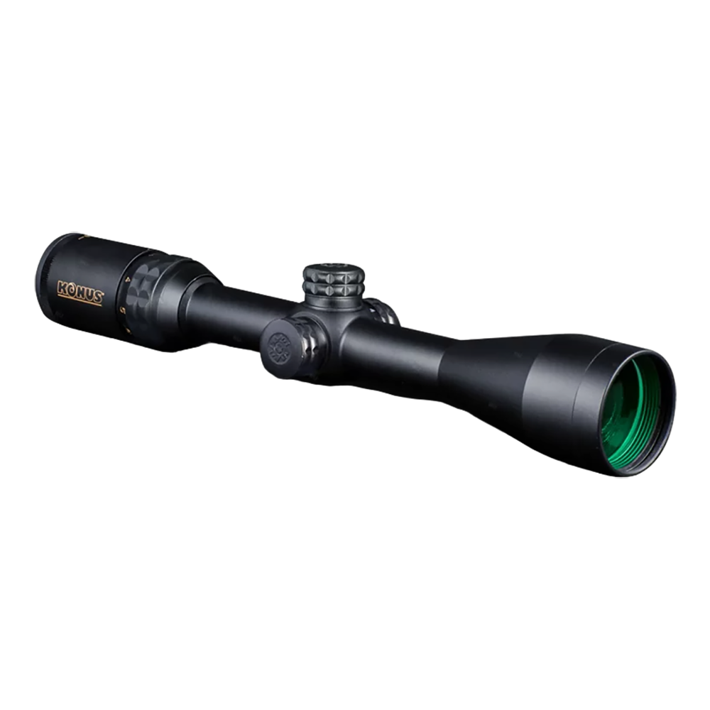 Прицел Konuspro 3-10x44,25,4мм, сетка 275-ballistic грав,подсв.точки красн./голубая,клики 1/4 MOA . Фото №1