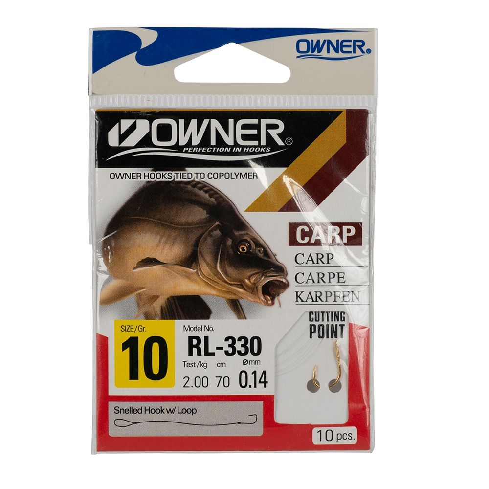 Крючок с поводком Owner RL-330 10-0.14. Фото №1