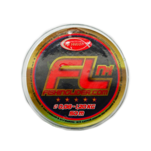 Леска FISHINGLIDER №1 0,14mm - 3,10kg 50m. Фото №2