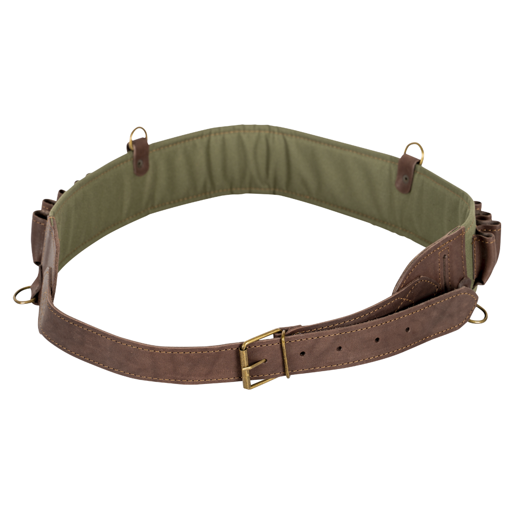 Патронташ №52 на 24 патрона (12 калибр) открытый, кожа/ткань (ИП Шунина). Фото №1 Патронташ №52 на 24 патрона (12 калибр) открытый, кожа/ткань (ИП Шунина). Фото №1