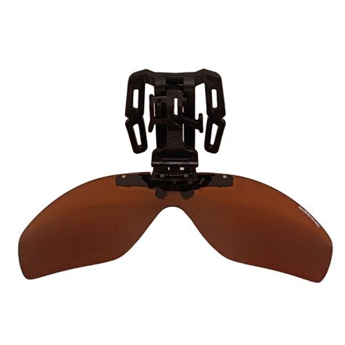 Накладка Clip-on-Clap поляризационная на бейсболку Brown (Коричневый)(KOSADAKA). Фото №1