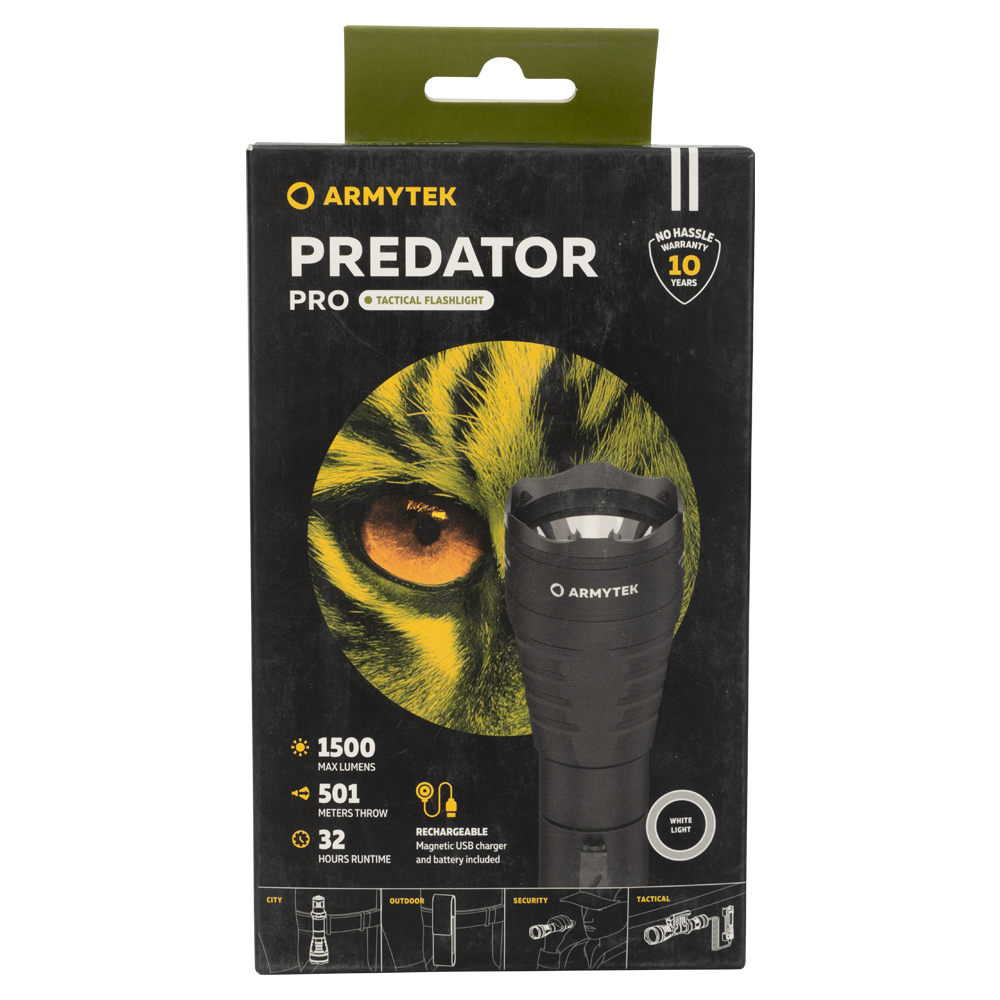 Фонарь Armytek Predator Pro Magnet USB белый. Фото №8