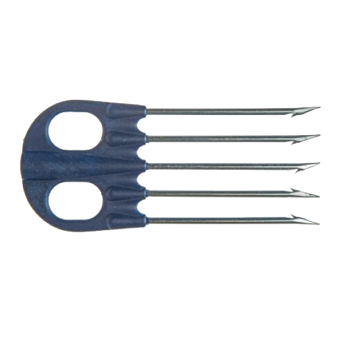 Пятизубец 015, пластиковое основание, зубцы гальваника, D4 мм SARGAN. Фото №2