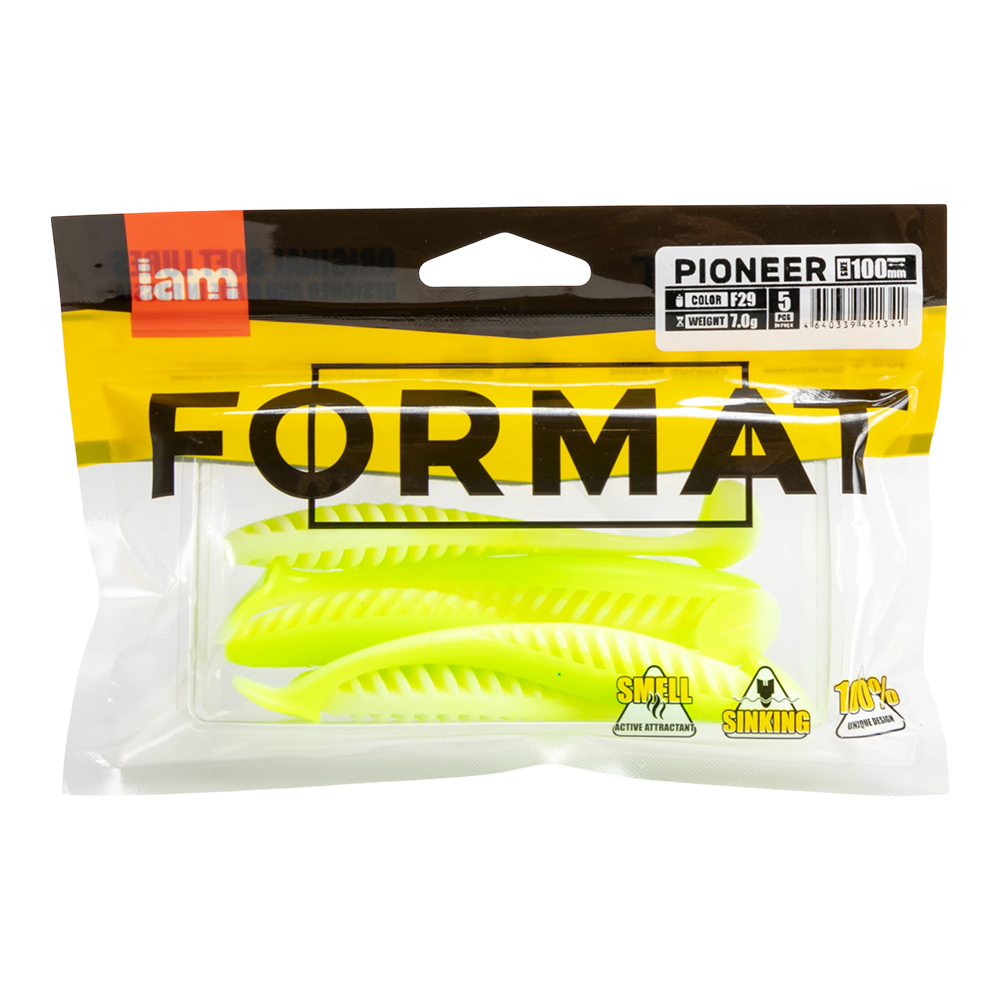 Силиконовая приманка FORMAT PIONEER 100mm, цвет F29 (5шт.упак). Фото №1 Силиконовая приманка FORMAT PIONEER 100mm, цвет F29 (5шт.упак). Фото №1