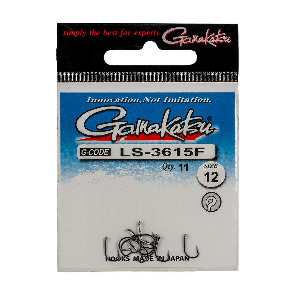 Крючок GAMAKATSU LS-3615F N/L Black №12 (10шт.) (149010) 0023361. Фото №1 Крючок GAMAKATSU LS-3615F N/L Black №12 (10шт.) (149010) 0023361. Фото №1