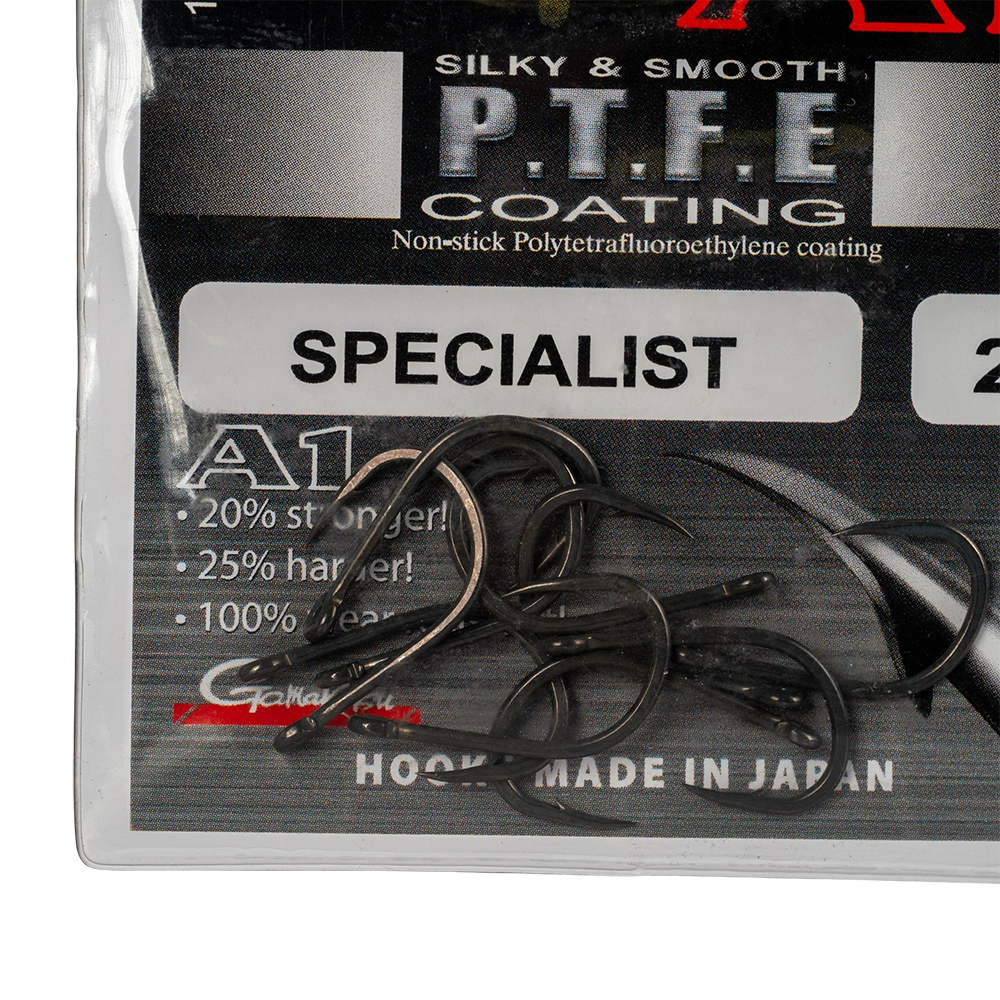 Крючок Gamakatsu Hook A1 G-CARP Specialist PTFE №02. Фото №2