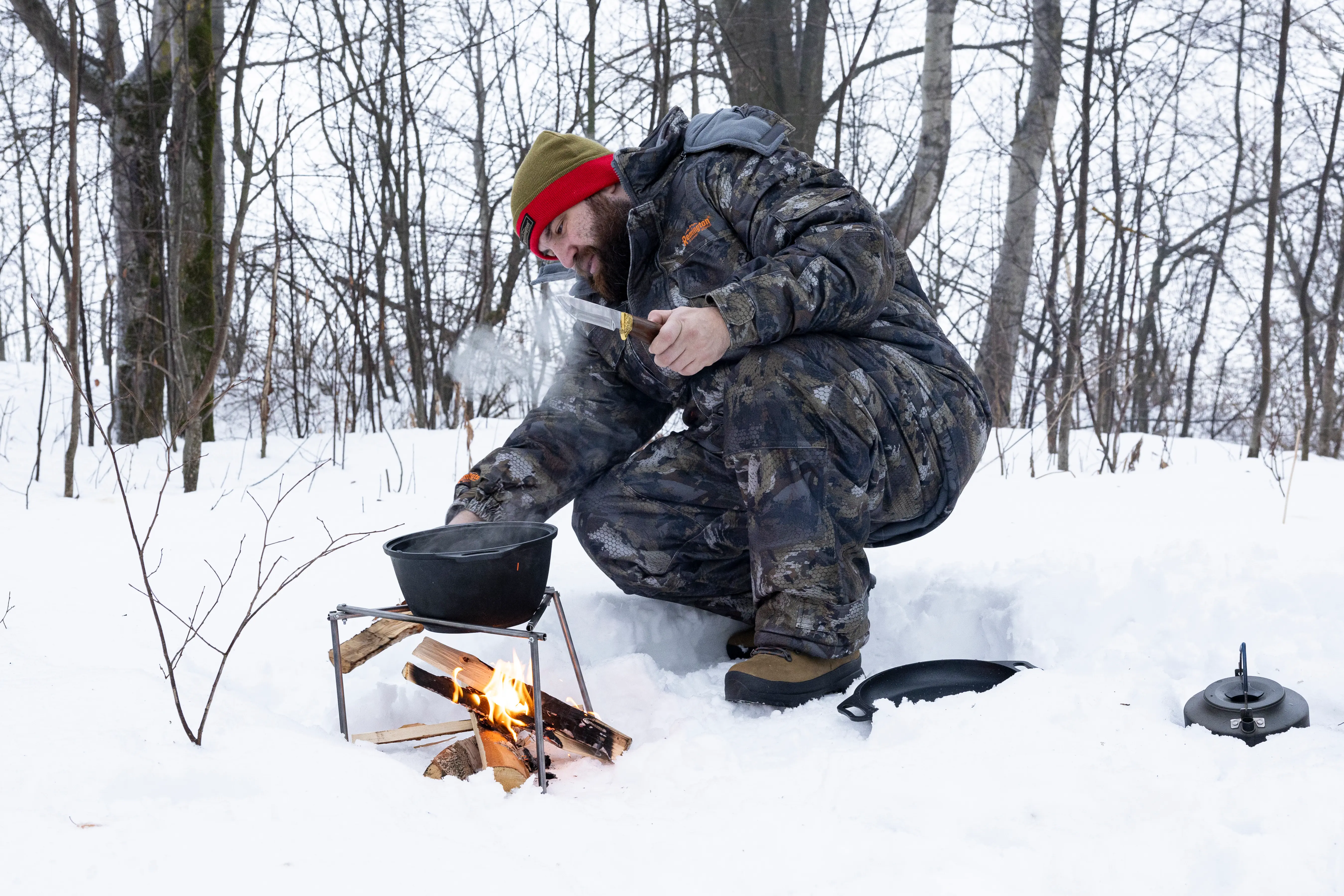 готовим на костре