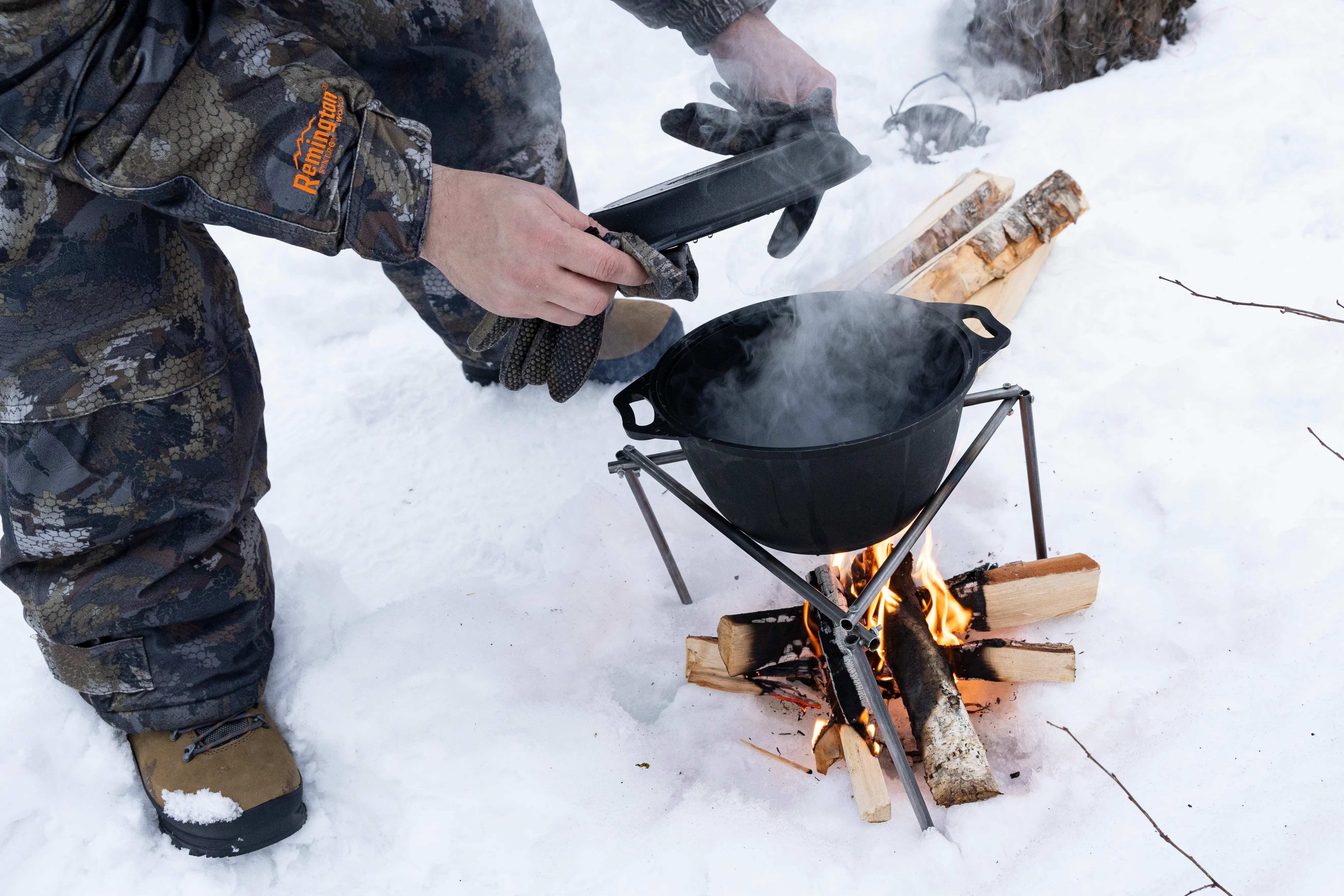 вода в котелке