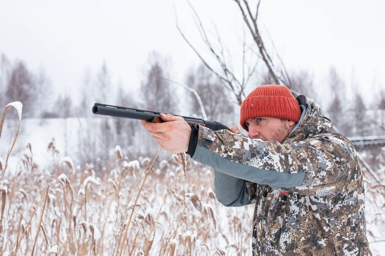 Охота на зайца зимой