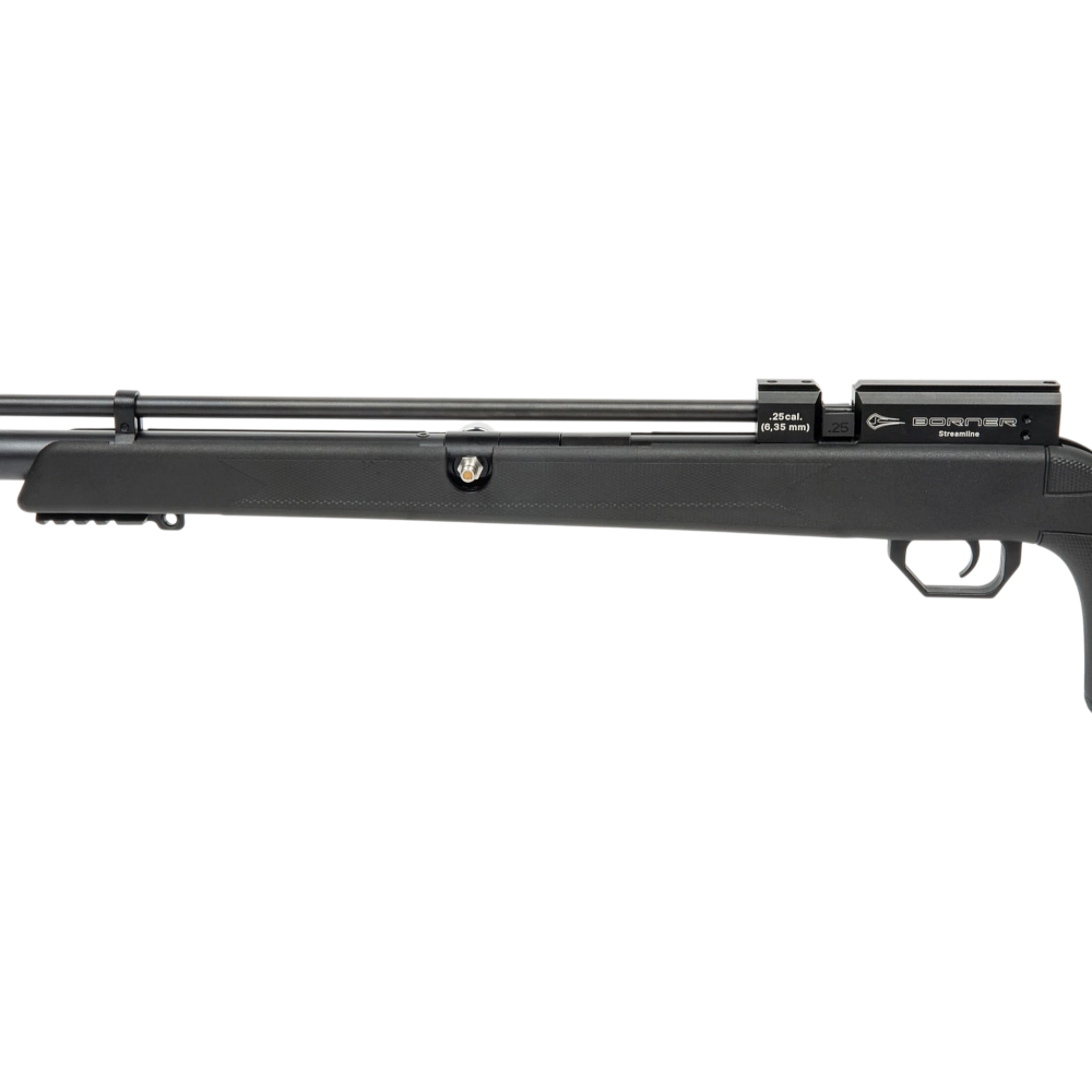 Винтовка пневматическая Borner PCP Streamline Regulator cal. 6,35 мм, 3Дж. (2 маг, черный пластик). Фото №2