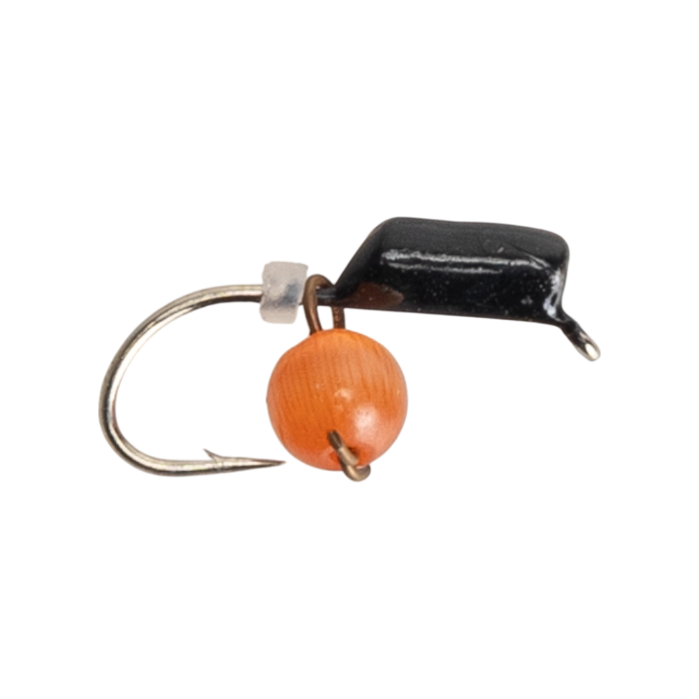 Мормышка вольфрам "TRYE WEIGHT" "Кошачий глаз" подвес d2,0 красный (10шт). Фото №1