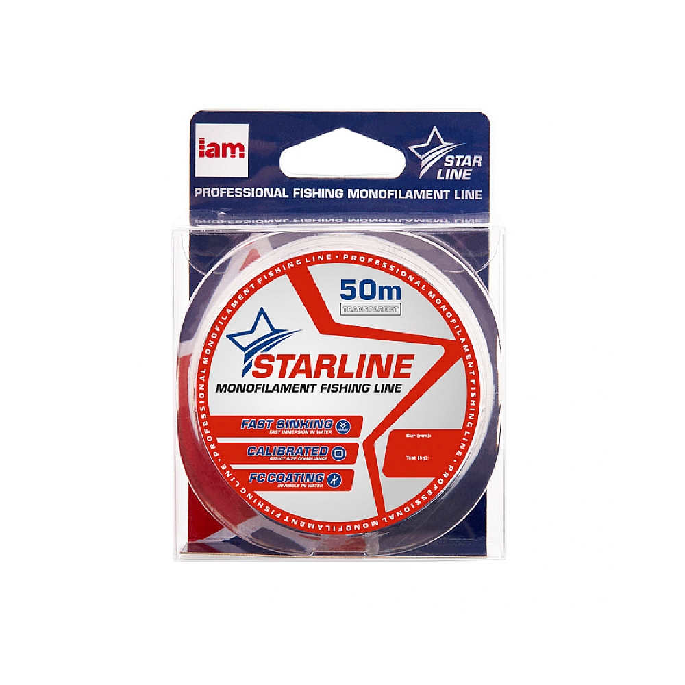 Леска Монофильная IAM Starline 50m 0.148 прозрачная. Фото №2