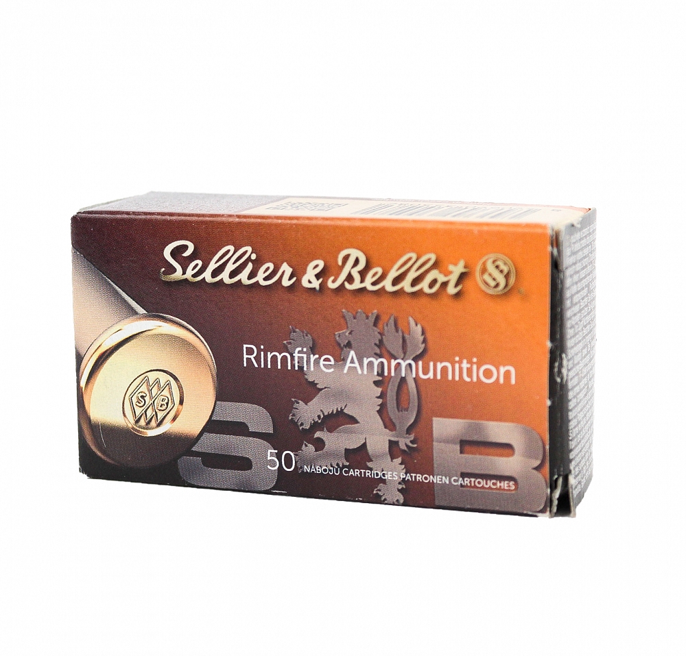 Патрон нарезной SELLER&BELLOT калибр 22 LR HV 2,56 гр. (в пачке 50 шт.). Фото №1