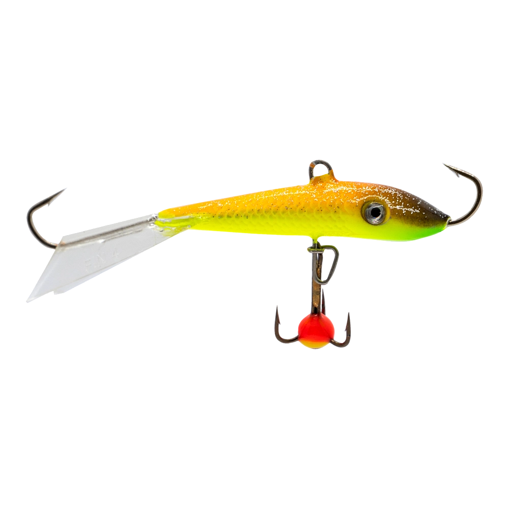 Балансир Lucky John FIN 60мм, 11гр, цвет (57) с тройником. Фото №2 Балансир Lucky John FIN 60мм, 11гр, цвет (57) с тройником. Фото №2