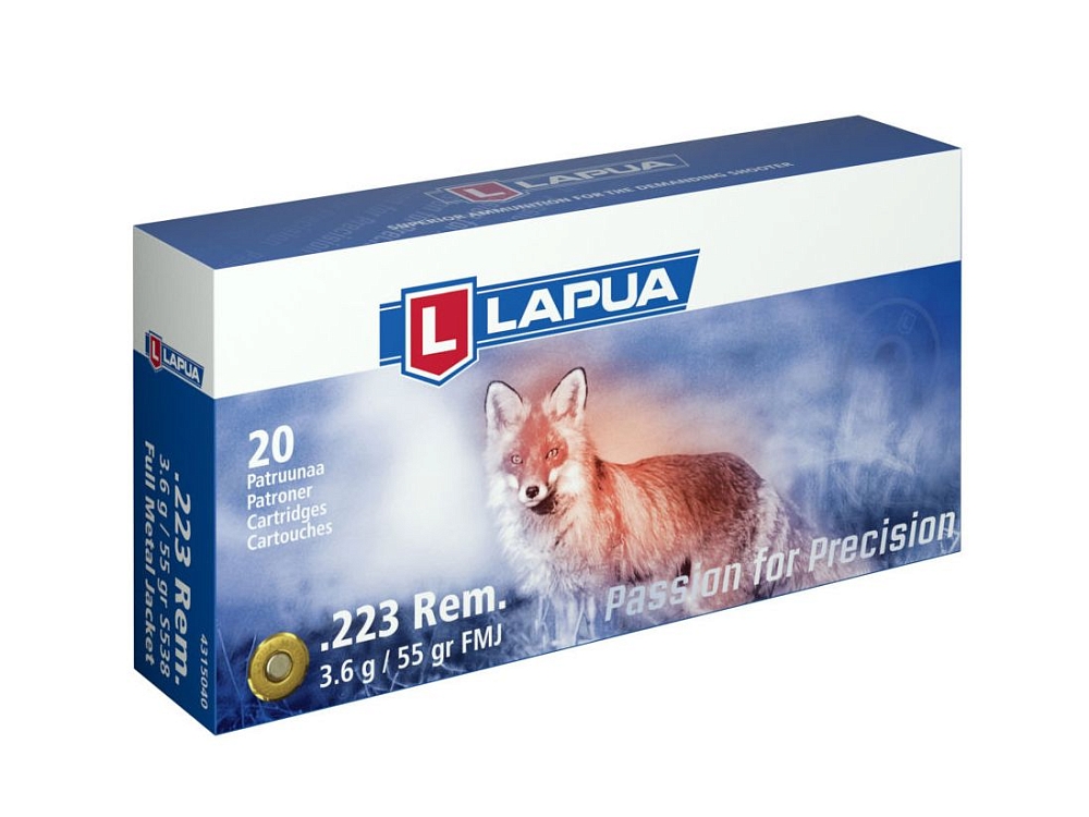 Патрон нарезной LAPUA калибр 223 REM FMJ 3,6 гр. 55 grn. (в пачке 50 шт.). Фото №2