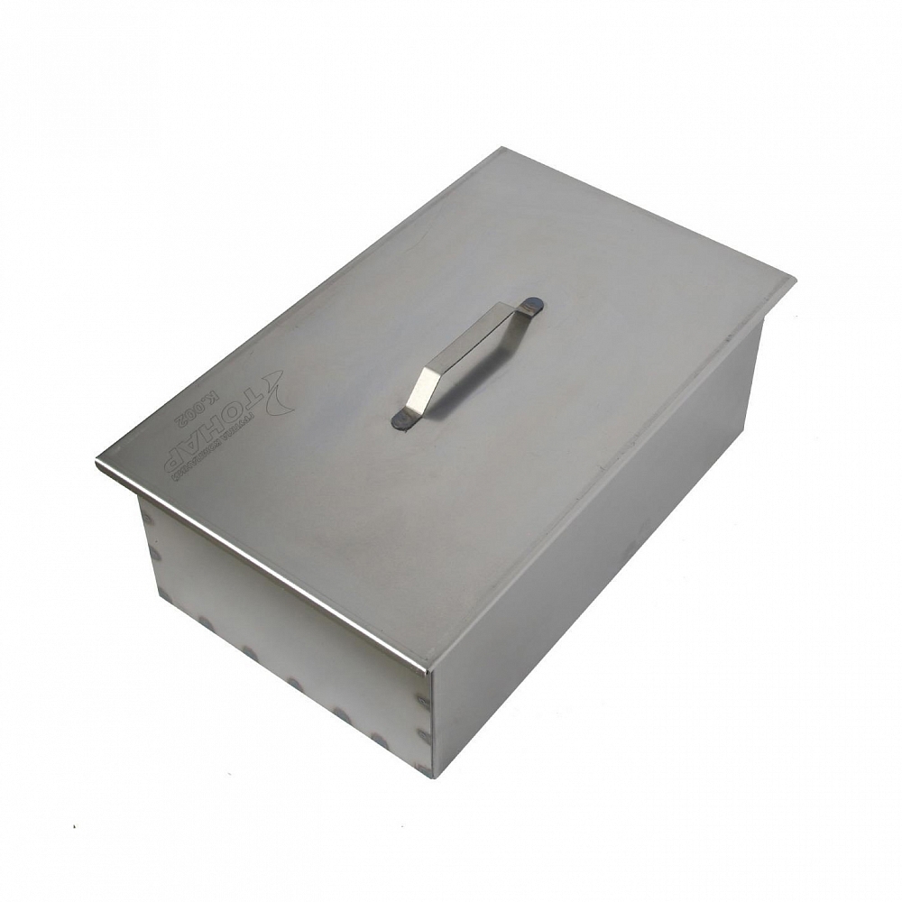 Коптильня двухъярусная с поддоном для сбора жира 450х280х170 (сталь 1,5 мм) Тонар (К-002)										. Фото №1