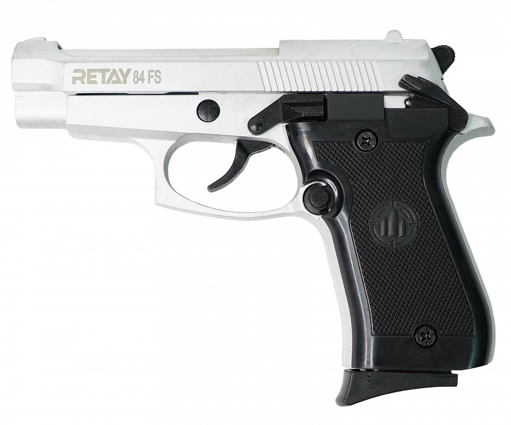 Пистолет охолощенный RETAY MOD84, (Beretta), Хром, калибр 9mm. P.A.K. Фото №2