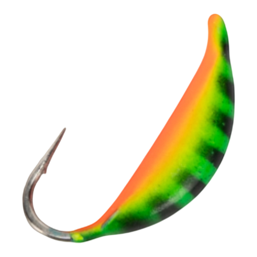 Мормышка Eco Deluxe Супер-банан с ушком 2,5мм, #026 окрашенная (5 шт). Фото №1