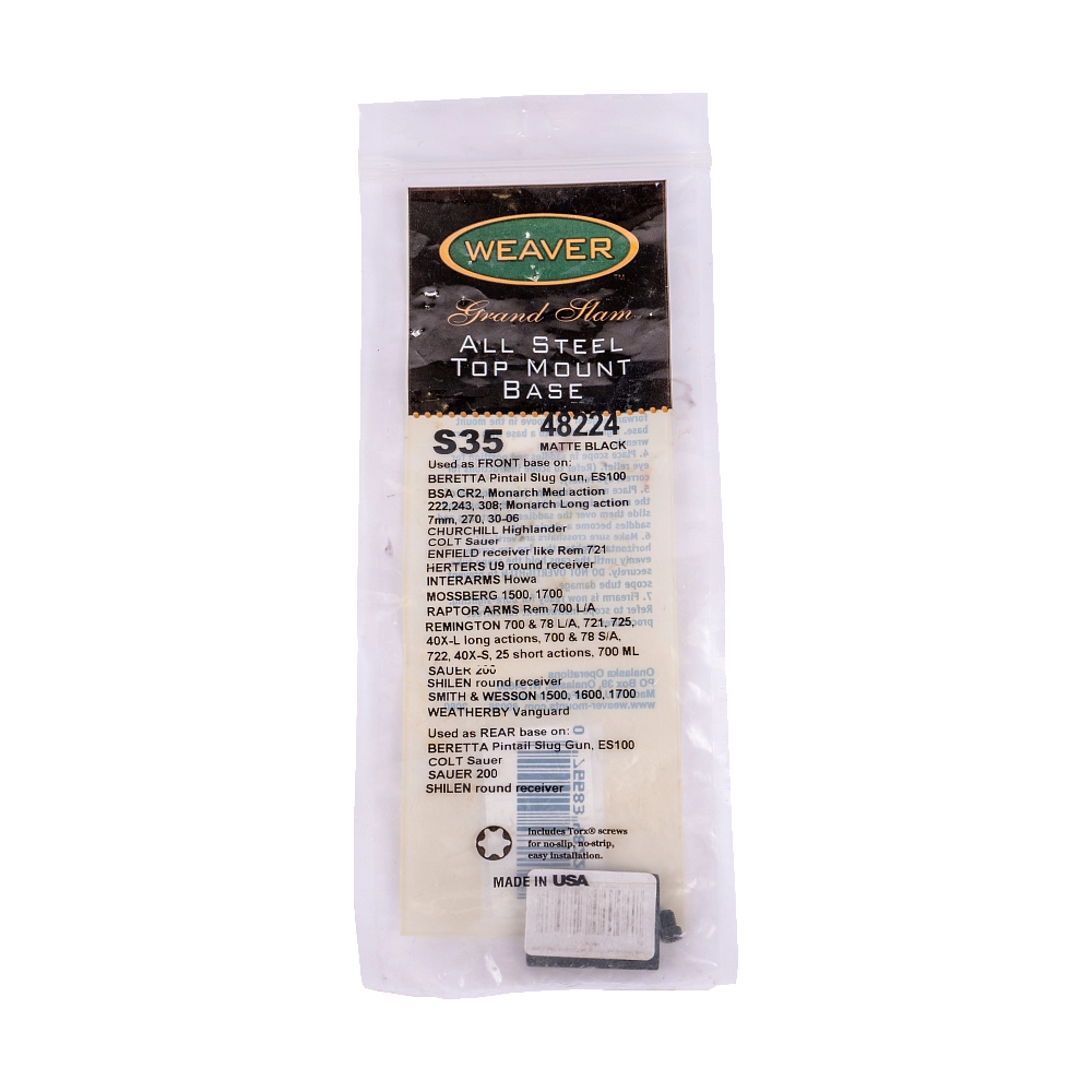 Планка Weaver на Remington 700 steel (передняя часть). Фото №1