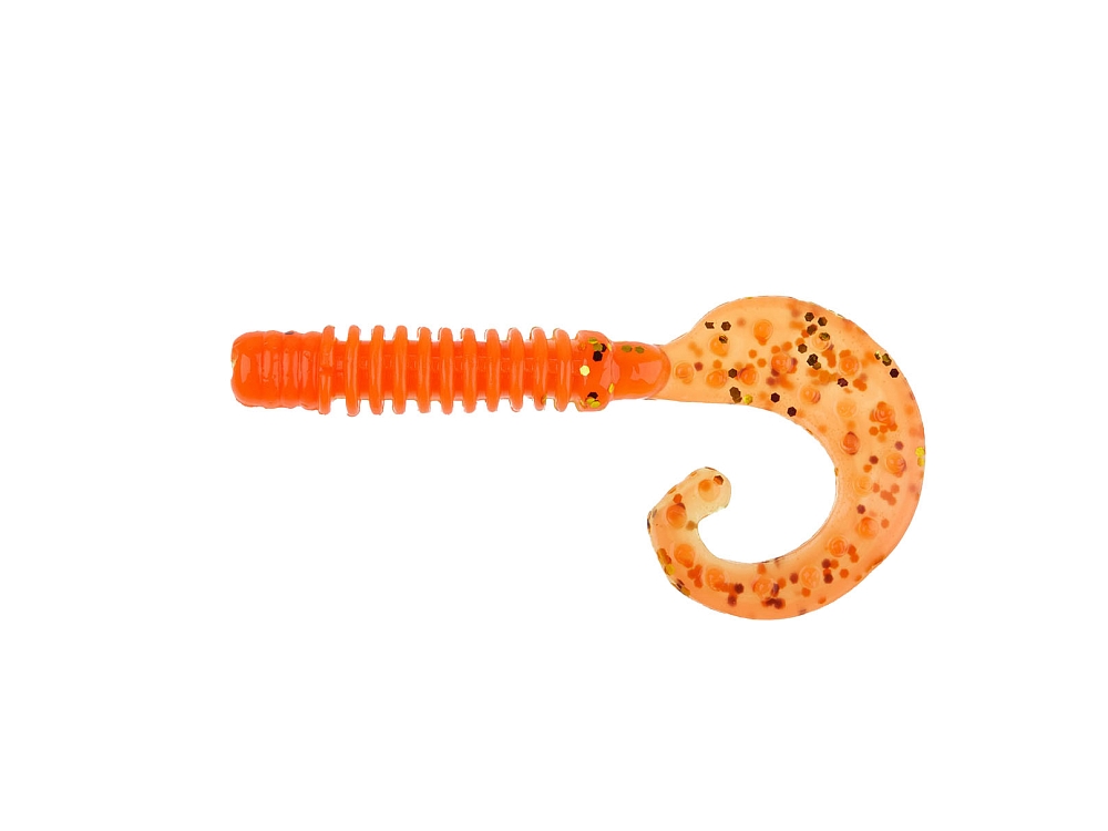 Приманка AKKOI Yummy (твистер) 75 S030 (уп. 10/6шт). Фото №1