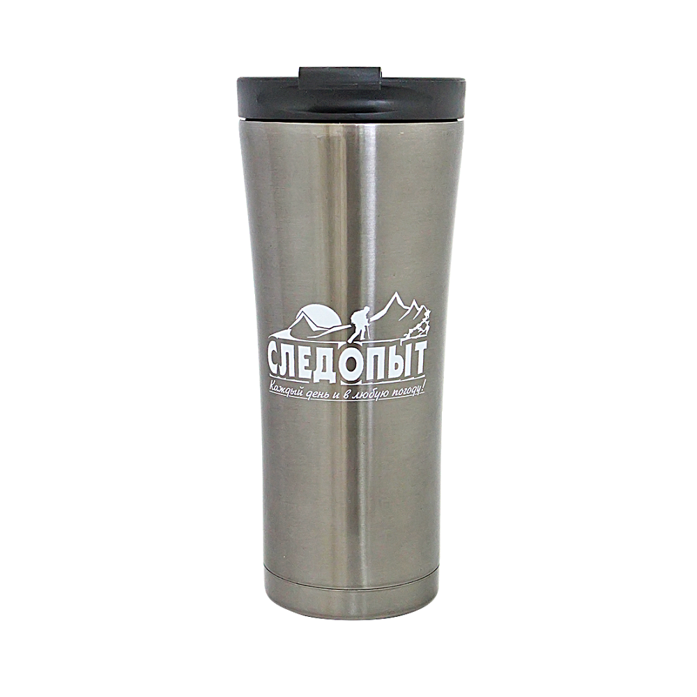 Термокружка (тамблер) "СЛЕДОПЫТ", нержавеющая сталь, 500 мл /40/. Фото №3