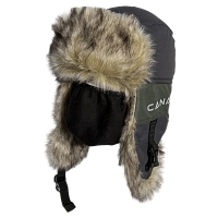 Шапка ушанка Huntsman Канада (цвет Хаки/Графит, ткань Оксланд)