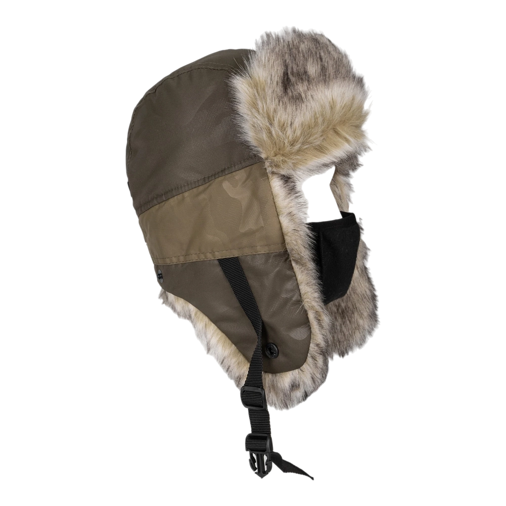 Шапка ушанка зимняя Горка-Люкс ткань Breathable Camo цвет Хаки р. 58-60. Фото №4