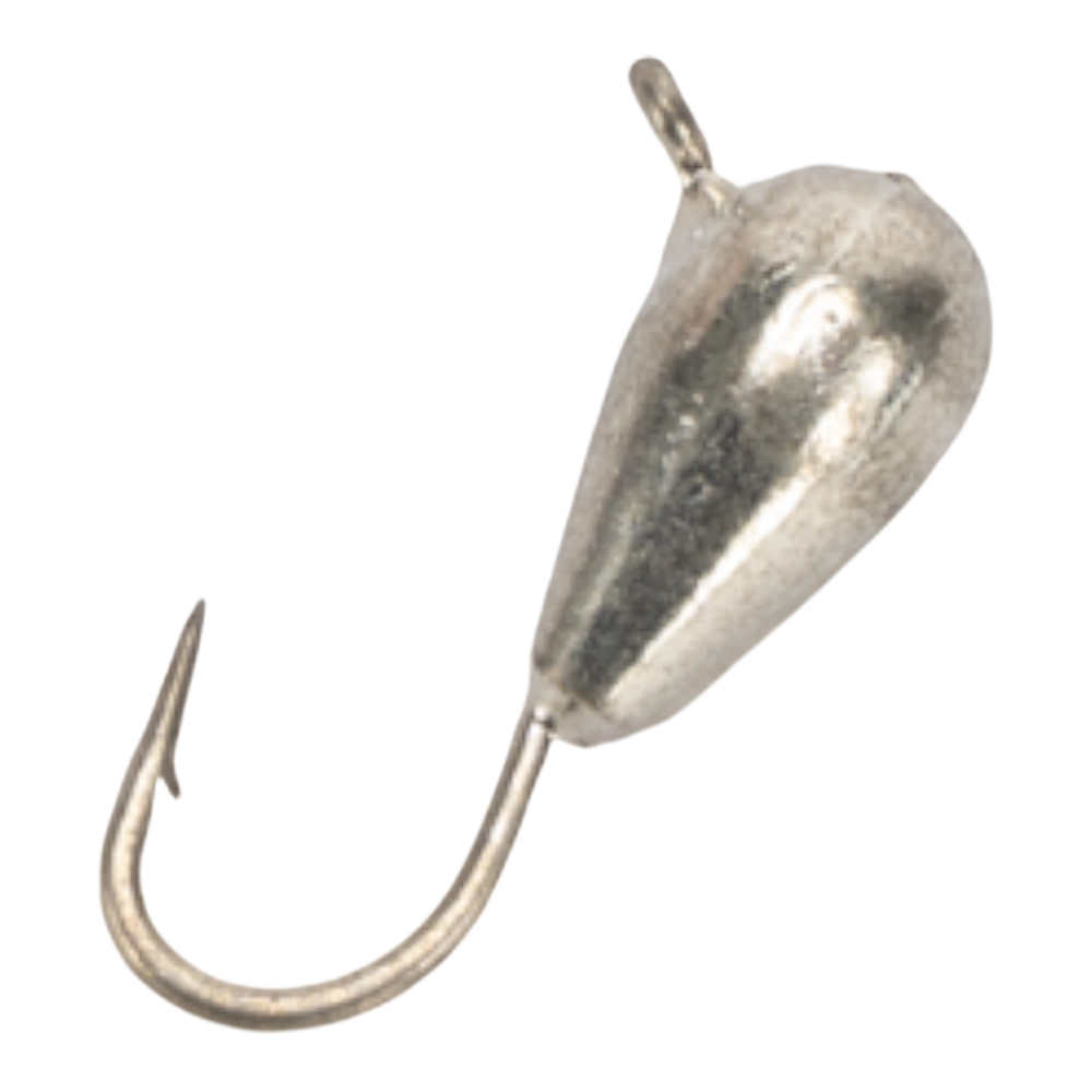 Мормышка Eco Deluxe Капля с ушком 4мм, #001 гальв. (5 шт). Фото №1