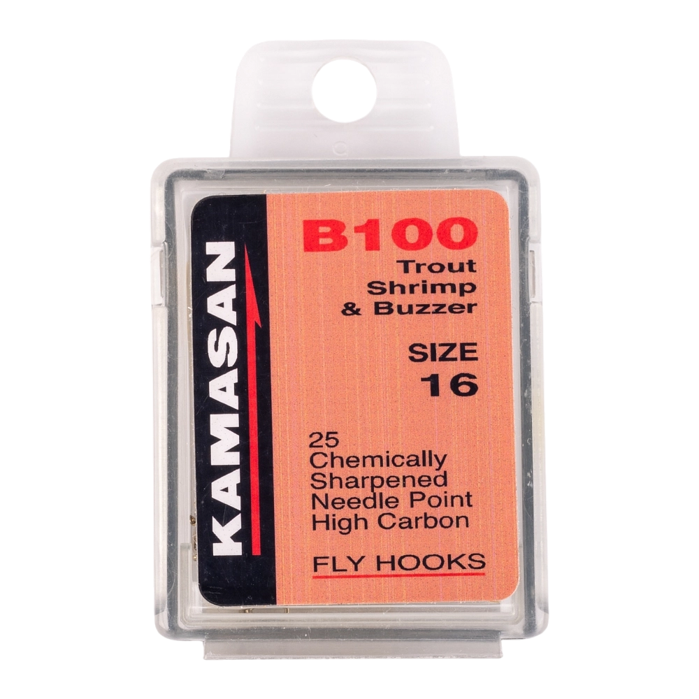 Крючки Kamasan B100-16 Trout Shrimp & Buzzer (25шт). Фото №1