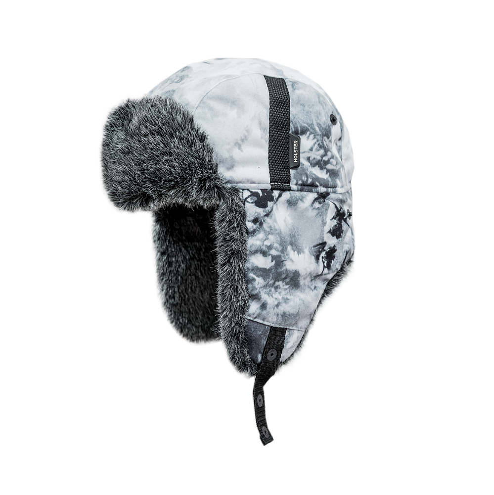 Шапка ушанка с мех.опушкой (алова, снегири) (57-58) (Хольстер). Фото №1