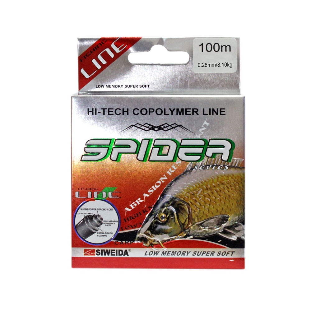 Леска "SIWEIDA" Spider Carp 0.28 100м (A82-9). Фото №2 Леска "SIWEIDA" Spider Carp 0.28 100м (A82-9). Фото №2