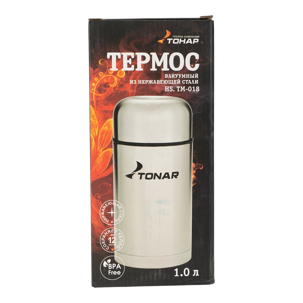 Термос HS TM-018 1000ML (широкое горло, чехол) (Тонар). Фото №1 Термос HS TM-018 1000ML (широкое горло, чехол) (Тонар). Фото №1